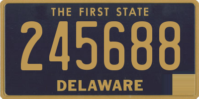 DE license plate 245688