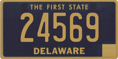 DE license plate 24569