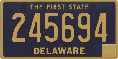 DE license plate 245694