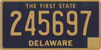 DE license plate 245697