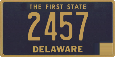 DE license plate 2457