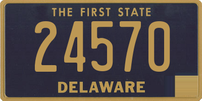 DE license plate 24570