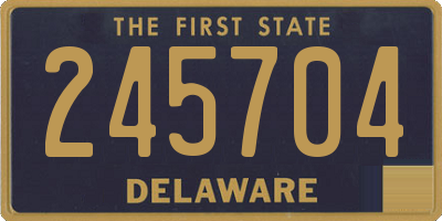 DE license plate 245704