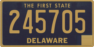 DE license plate 245705