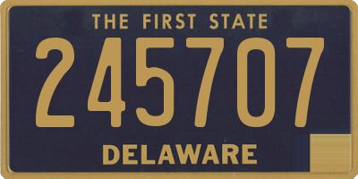 DE license plate 245707