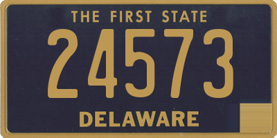 DE license plate 24573