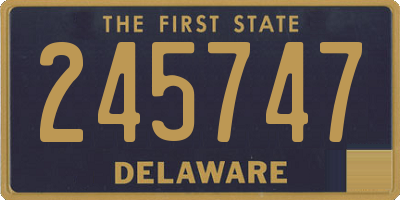 DE license plate 245747