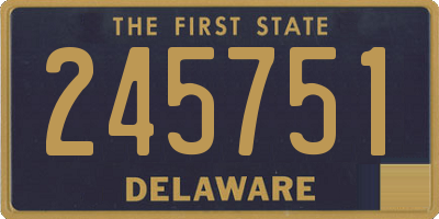 DE license plate 245751