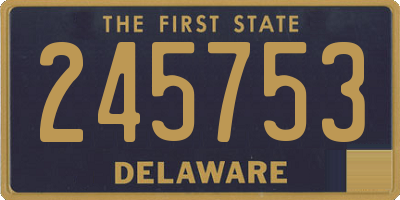 DE license plate 245753