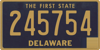 DE license plate 245754