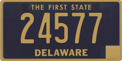 DE license plate 24577