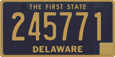 DE license plate 245771