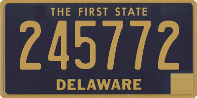 DE license plate 245772