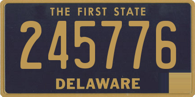 DE license plate 245776