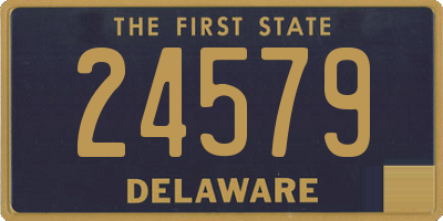 DE license plate 24579