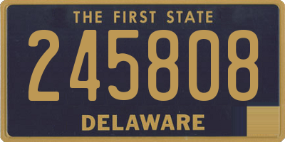DE license plate 245808