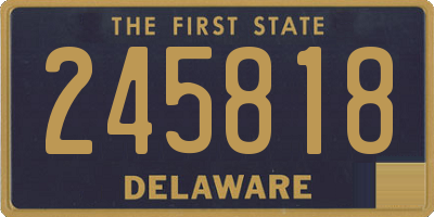 DE license plate 245818