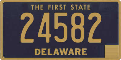 DE license plate 24582