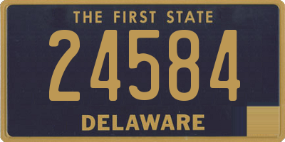 DE license plate 24584