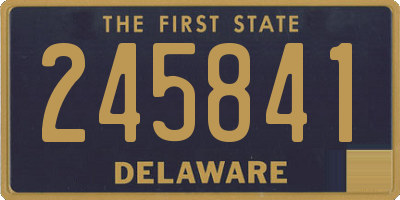DE license plate 245841
