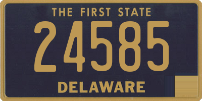 DE license plate 24585