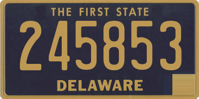 DE license plate 245853