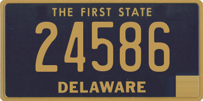 DE license plate 24586