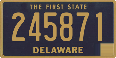 DE license plate 245871