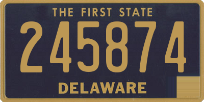 DE license plate 245874
