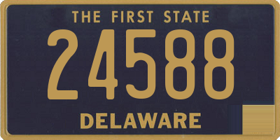 DE license plate 24588