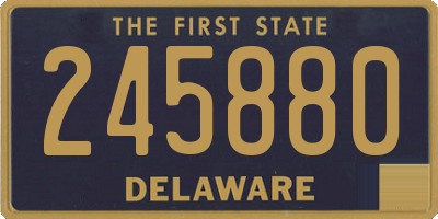 DE license plate 245880