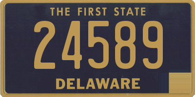 DE license plate 24589