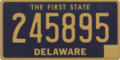 DE license plate 245895