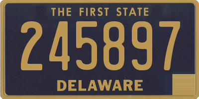 DE license plate 245897