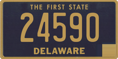 DE license plate 24590