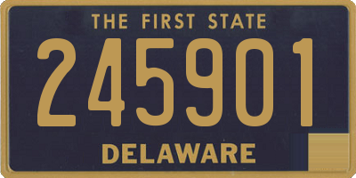 DE license plate 245901