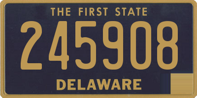 DE license plate 245908