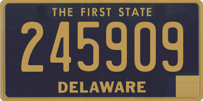 DE license plate 245909