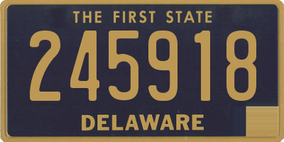 DE license plate 245918