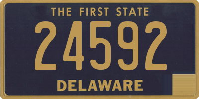 DE license plate 24592