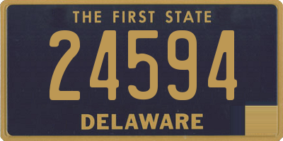 DE license plate 24594