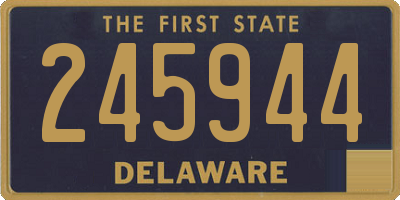 DE license plate 245944