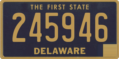 DE license plate 245946