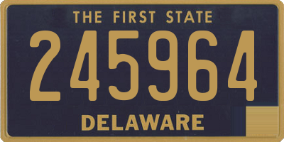 DE license plate 245964