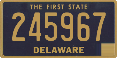 DE license plate 245967