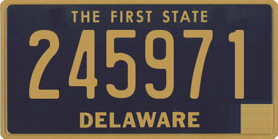 DE license plate 245971