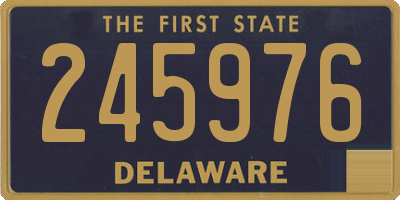 DE license plate 245976