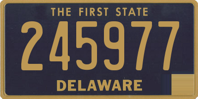 DE license plate 245977