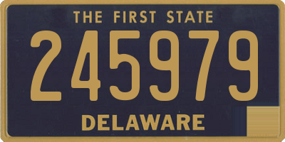 DE license plate 245979