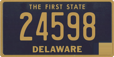 DE license plate 24598